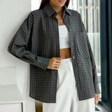 Garance Plaid Oversize Blouse