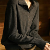 Vercelli Cashmere Button Sweater