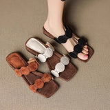 Aurelia Croc-Embossed Leather Mules