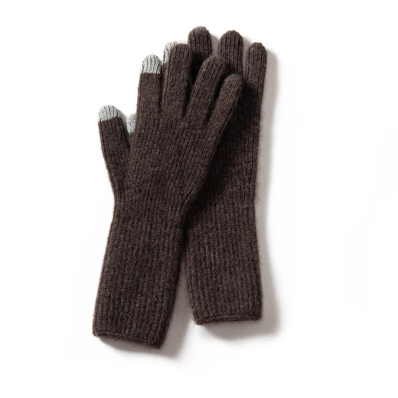 Claire Ribbed Cashmere Gloves