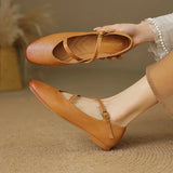 Bondi Leather Closed-Toe Flat