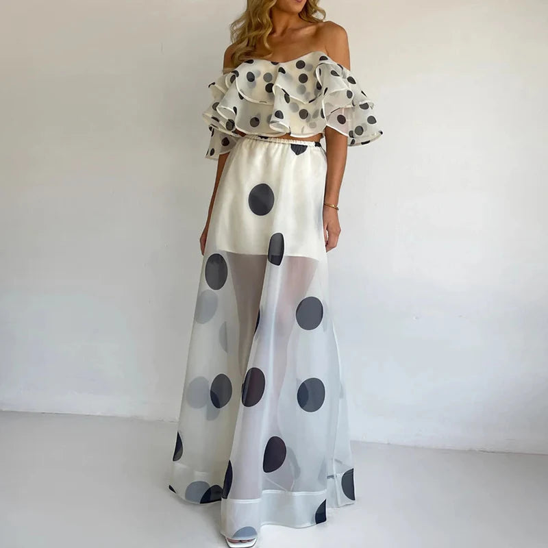 Isla Sheer Polka Dot Set