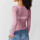 Olivia Women's Transparent Longsleeve Top