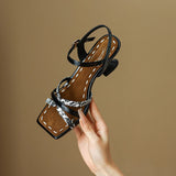 Saint-Tropez Square Toe Heel Sandal