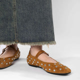 Evelyn Studded Mary Janes