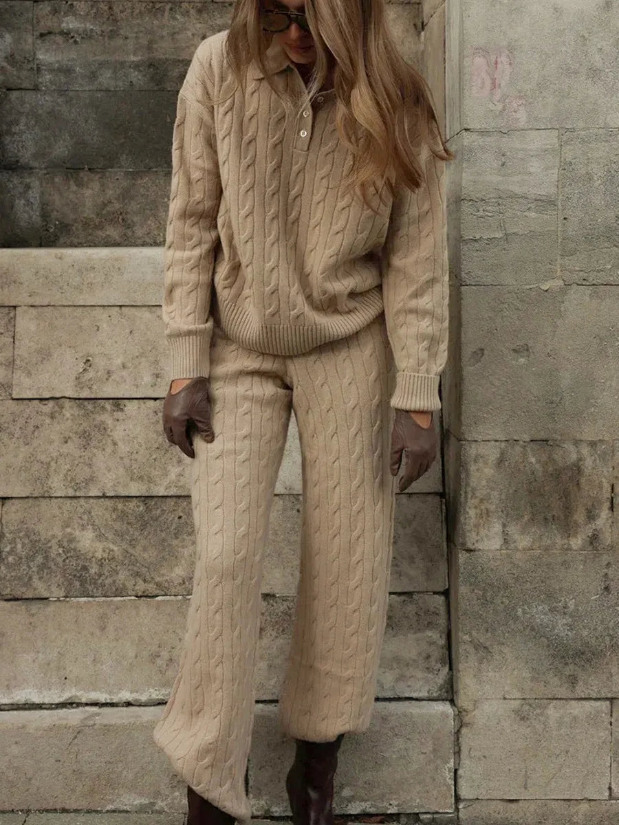 Hadley Cable Knit Lounge Set