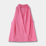 Valienne Drape Linen Vest