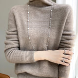 Élodie Stacked-Collar Sweater