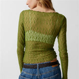 Olivia Women's Transparent Longsleeve Top