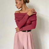 Orvieto Off-Shoulder Knit Top