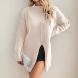 Holmstead Relaxed Turtleneck Drape Sweater