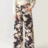 Texas Cowhide Wide-Leg Jean