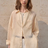 The Sheer Ramie Oversized Shirt