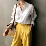 The Soft Linen Open Collar Shirt