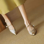 Savana Kitten Heel Mules in Camel — Heels