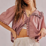Marais Ruffle Blouse
