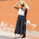 The Easy Wide Leg Linen Pant