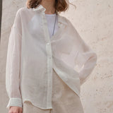 The Sheer Ramie Oversized Shirt