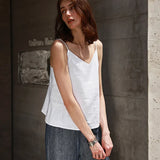 Women’s Linen V-Neck Camisole Top