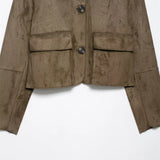 Avery Suede Cropped Jacket