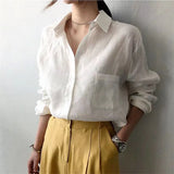 The Soft Linen Open Collar Shirt