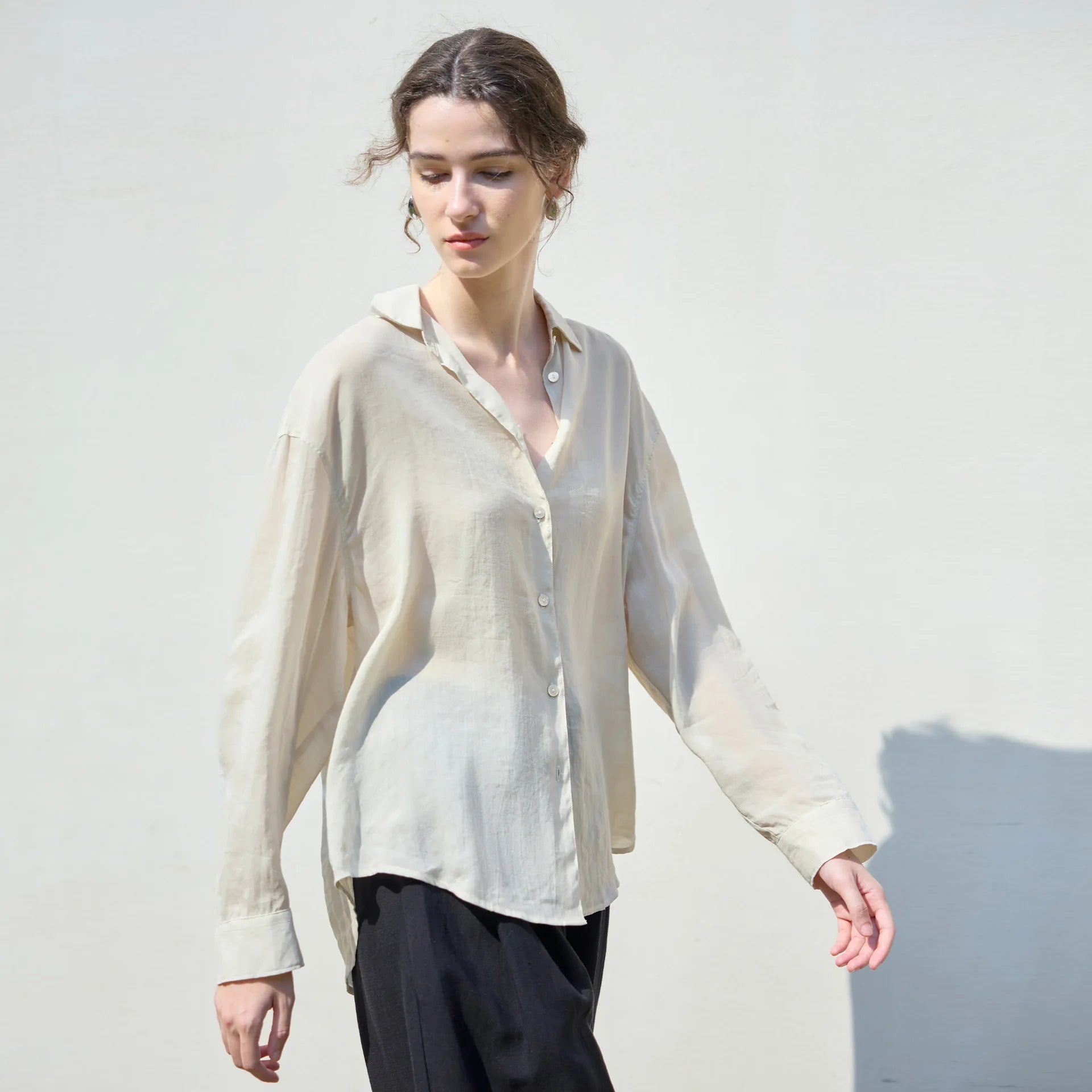The Relaxed Ramie Button Down