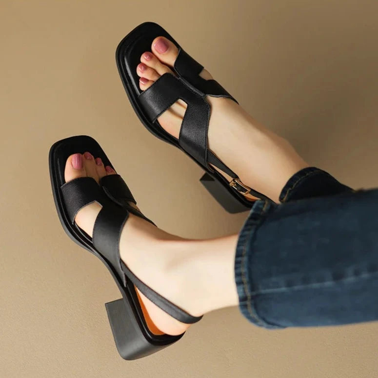 Sassari Leather Heeled Sandals