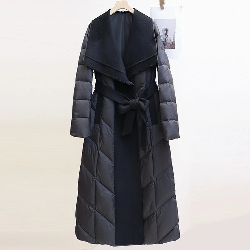 Margaux Wool-Trim Down Coat