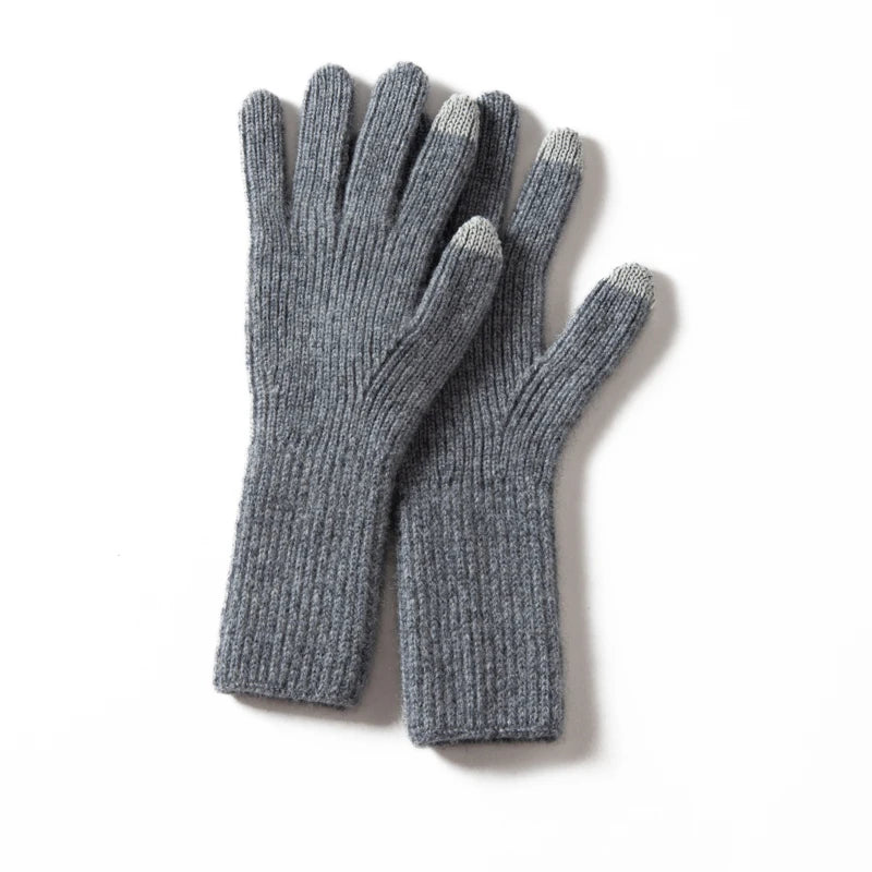 Claire Ribbed Cashmere Gloves