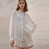 The Sheer Ramie Oversized Shirt