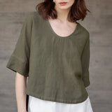 The Hemp V-Neck Boxy Top