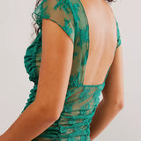 Verde Lumière Mesh Top