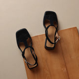 Mirea Suede T-Strap Sandals