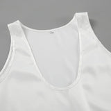 Lissia Deep Drape Satin Tank