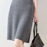 Camilla Merino Wool Midi Skirt
