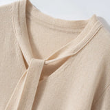 Selene Scarf-Collar Cashmere Pullover