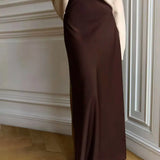 Seraphine Satin Fishtail Maxi Skirt