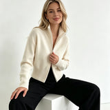 Valérie Minimalist Knit Zip Up