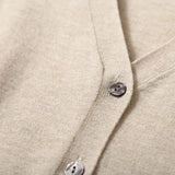Céline V-Neck Cashmere & Silk Cardigan