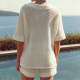 Women's Knit Two Piece Set Shorts Summer