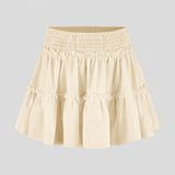 Viora Leopard Ruffle Skirt