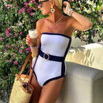 Capri Contrast One-Piece — Swimwear