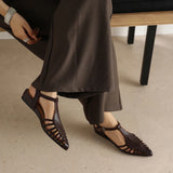 Portofino Italian Leather Pointed Slingback Sandal