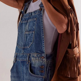 Calvia Wide-Leg Denim Overalls