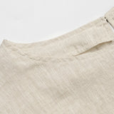 The Flared Sleeve Linen Pullover