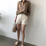The Soft Linen Open Collar Shirt