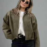 Arden Women's Suede Bomber