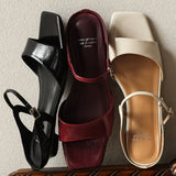 Venice Italian Leather Wide-Fit Heel