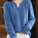 Brushed Mink Wool Pullover