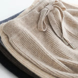 Wool Knitted Wide Leg Pants
